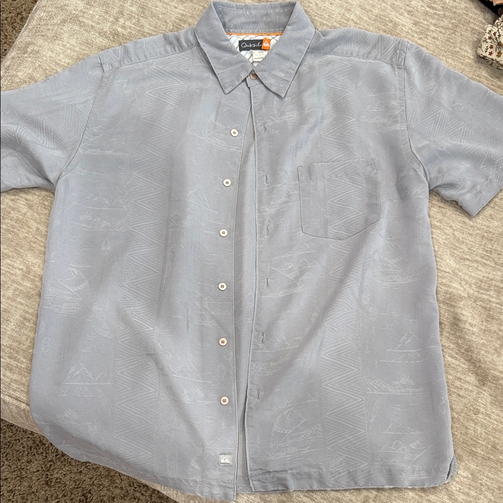 Quiksilver Light Gray Men's Shirt